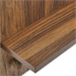 Modway Glint Modern Wood Mirror with Four Hanging Pegs in Walnut