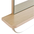 Modway Solstice Rectangular Modern Wood Mirror with Small Shelf in Oak