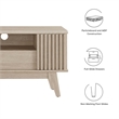 Modway Eudora Wood TV Stand for TVs up to 65