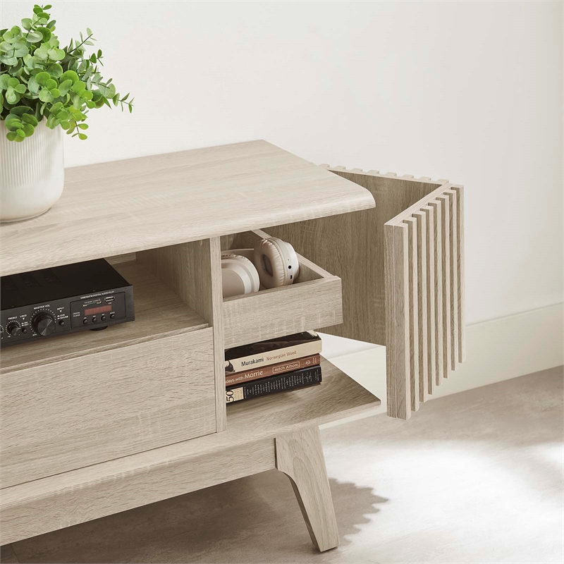 Modway Eudora Wood TV Stand for TVs up to 65
