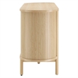 Modway Cadence Modern Wood Sideboard with Open Shelving in Oak