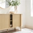 Modway Cadence Modern Wood Sideboard with Open Shelving in Oak