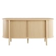 Modway Cadence Modern Wood Sideboard with Open Shelving in Oak