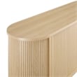 Modway Cadence Modern Wood Sideboard with Open Shelving in Oak