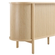 Modway Cadence Modern Wood Sideboard with Open Shelving in Oak