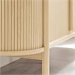 Modway Cadence Modern Wood Sideboard with Open Shelving in Oak