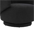 Modway Celestia Upholstered Modern Boucle Fabric Swivel Chair in Black