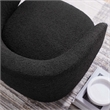 Modway Celestia Upholstered Modern Boucle Fabric Swivel Chair in Black