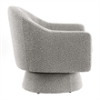 Modway Astral Upholstered Modern Boucle Fabric Swivel Chair in Taupe