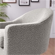 Modway Astral Upholstered Modern Boucle Fabric Swivel Chair in Taupe