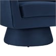 Modway Astral Upholstered Modern Velvet Fabric & Wood Swivel Chair in Blue