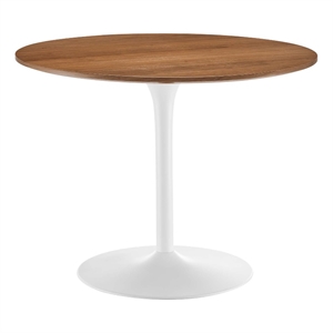 Pursuit 40&quot Dining Table in Walnut White