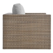Convene Outdoor Patio Armchair in Cappuccino Gray