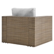 Convene Outdoor Patio Armchair in Cappuccino Gray