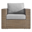 Convene Outdoor Patio Armchair in Cappuccino Gray