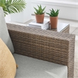 Convene Outdoor Patio Armchair in Cappuccino Gray