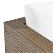 Convene Outdoor Patio Armchair in Cappuccino White