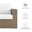 Convene Outdoor Patio Armchair in Cappuccino White