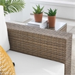 Convene Outdoor Patio Armchair in Cappuccino White