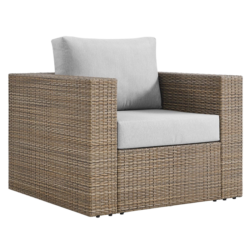 Convene 3-Piece Outdoor Patio Furniture Set in Cappuccino Gray