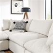 Modway Commix 4-Piece Upholstered Boucle Fabric Sectional Sofa in Ivory
