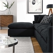 Modway Commix 5-Piece Upholstered Boucle Fabric Sectional Sofa in Black