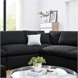 Modway Commix 8-Piece Upholstered Boucle Fabric Sectional Sofa in Black