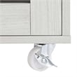Modway Wood Culinary Kitchen Cart with Full-Glide Drawers in White/Natural
