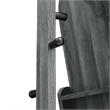 Modway Ascend Modern Wood Standing Mirror with Open Shelves in Black