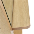 Modway Ascend Modern Wood Standing Mirror with Open Shelves in Oak