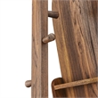 Modway Ascend Modern Wood Standing Mirror with Open Shelves in Walnut