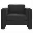 Modway Visible Upholstered Modern Boucle Fabric Armchair in Black