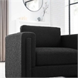 Modway Visible Upholstered Modern Boucle Fabric Armchair in Black