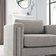 Modway Visible Upholstered Modern Boucle Fabric Armchair in Light Gray