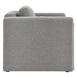Modway Visible Upholstered Modern Boucle Fabric Armchair in Light Gray