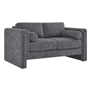 Modway Visible Upholstered Modern Polyester Fabric Loveseat in Gray