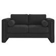 Modway Visible Upholstered Modern Boucle Fabric Loveseat in Black
