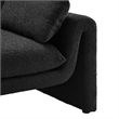 Modway Waverly Upholstered Modern Boucle Fabric Sofa in Black