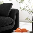 Modway Waverly Upholstered Modern Boucle Fabric Sofa in Black