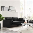 Modway Waverly Upholstered Modern Boucle Fabric Sofa in Black
