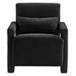 Modway Mirage Upholstered Modern Boucle Fabric Armchair in Black