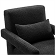 Modway Mirage Upholstered Modern Boucle Fabric Armchair in Black