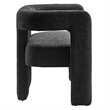 Modway Kayla Upholstered Modern Boucle Fabric Loveseat in Black