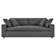 Modway Commix Upholstered Fabric & Solid Wood Sectional Sofa in Gray