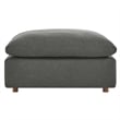 Modway Commix Upholstered Fabric & Solid Wood Sectional Sofa in Gray