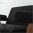 Modway Lyra Upholstered Modern Boucle Fabric Loveseat in Black