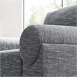 Modway Oasis Upholstered Fabric Armchair with Bolster Armrests in Gray