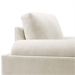 Modway Oasis Upholstered Fabric Armchair with Bolster Armrests in Ivory