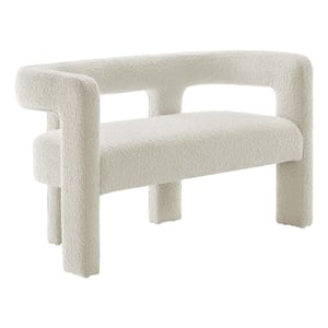 Modway Kayla Upholstered Modern Boucle Fabric Loveseat in Ivory