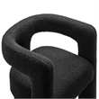 Modway Kayla Upholstered Modern Boucle Fabric Armchair in Black